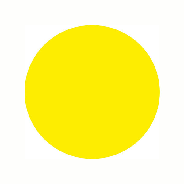 Предупреждающий знак безопасности "Жёлтый круг" пленка ТБ-08
