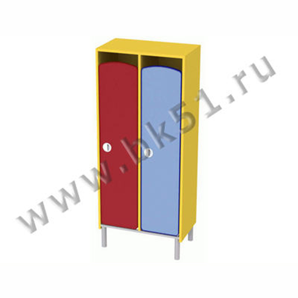 М-467-2 	Шкаф для одежды детский 2-секционный (металлокаркас)