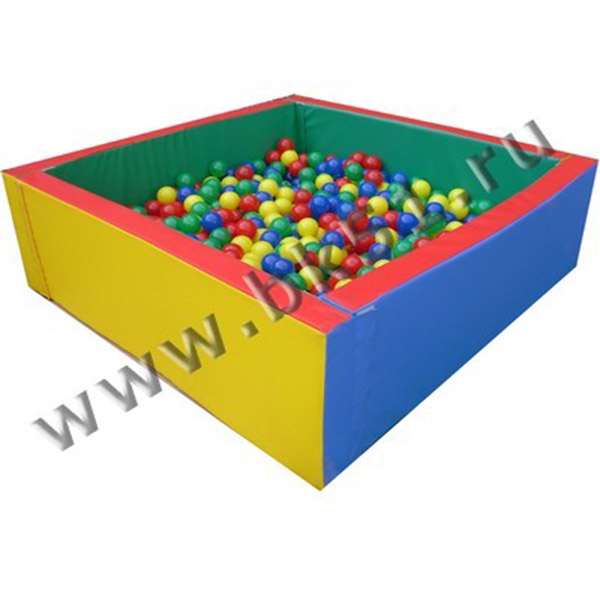 Б-616-1 Сухой бассейн квадратный с шариками 130*130*40