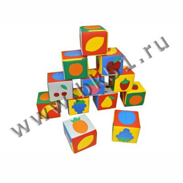 Б-541 Набор дидактических кубиков «Фрукты - ягоды»