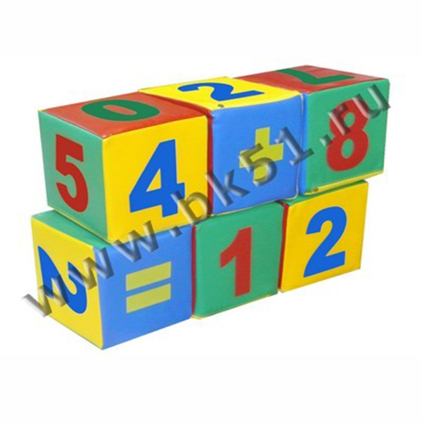 Б-543-1 Кубики цифры 6 шт.