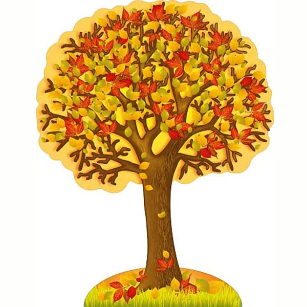 Стенд "Осеннее дерево", резной, ДС-1594
