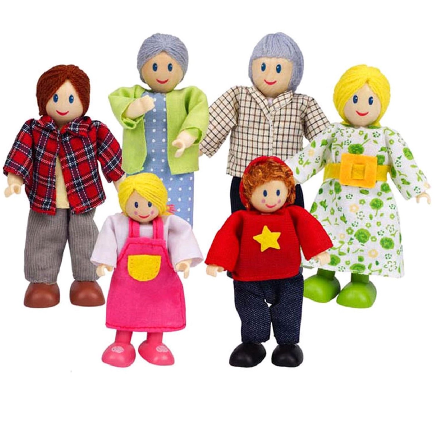И-875 	Набор деревянных кукол (семья), 6 человек